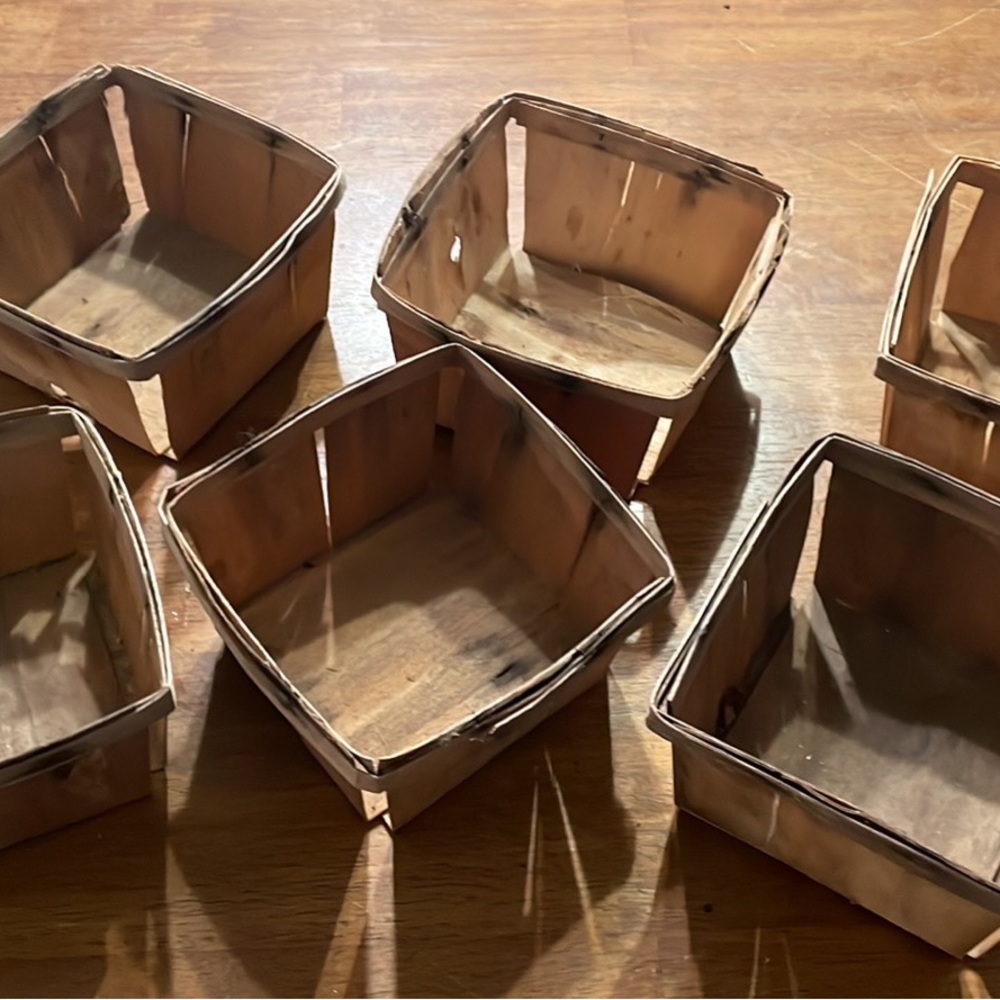 Vintage strawberry boxes